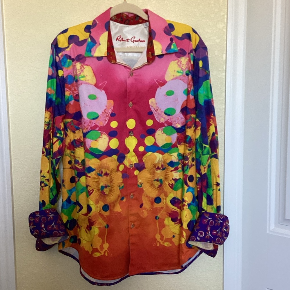 Robert Graham Pink and Red Limited Edition Shirt